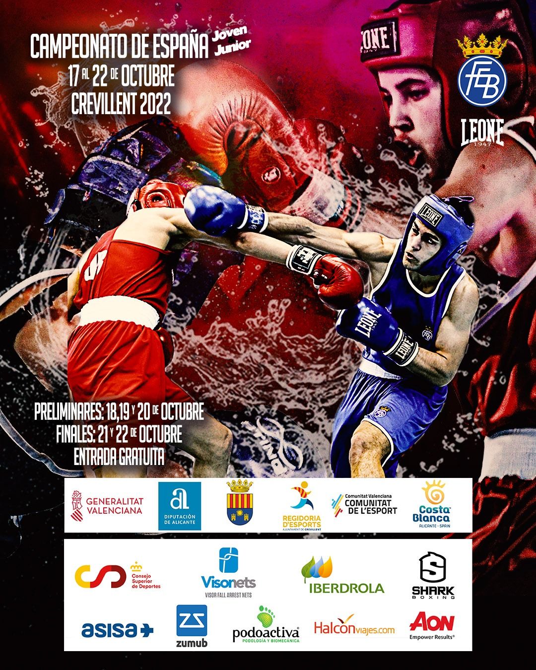 Cartel del Campeonato de España de Boxeo