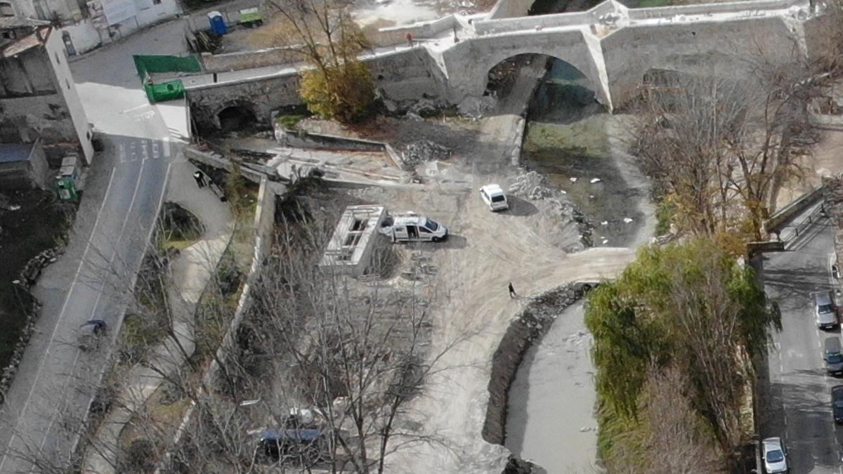 Panorámica de parte de las obras realizadas en el entorno del Clariano