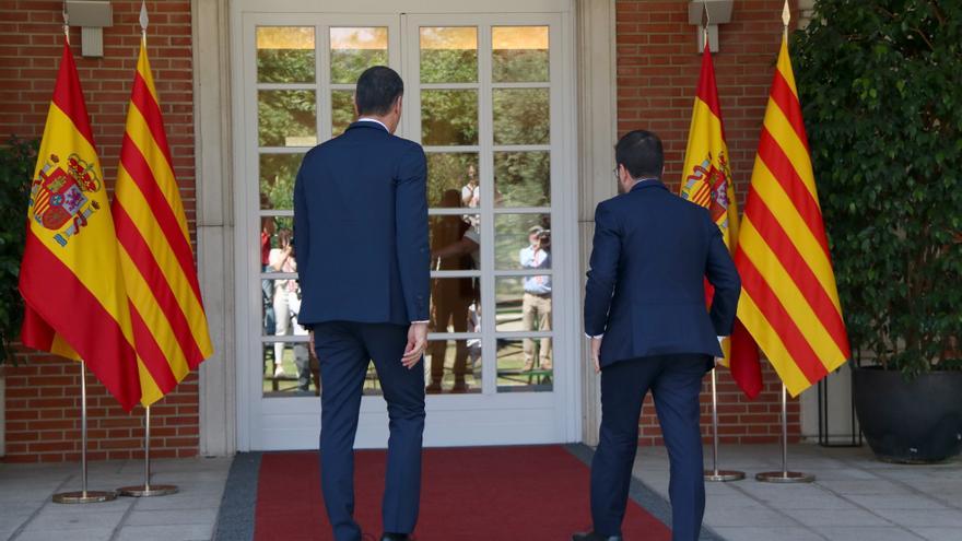 Aragonès i Sánchez podran parlar uns minuts durant la recepció de la cimera hispano-francesa