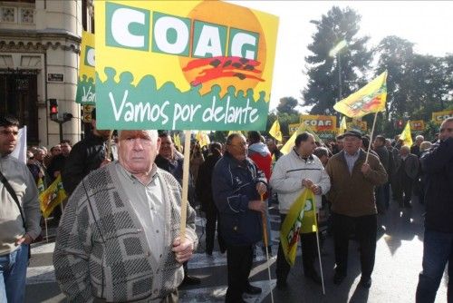 Protesta de agricultores y ganaderos de la comarca del Guadalentín