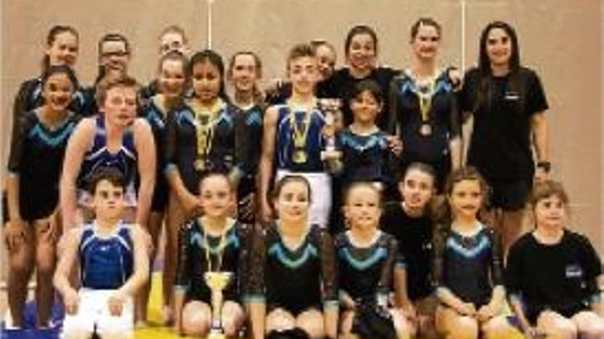 Els representants de l&#039;Egiba en la Copa Catalana de trampolí