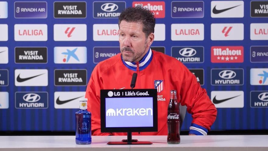 Simeone espera que Barrios esté disponible el martes contra el Tottenham