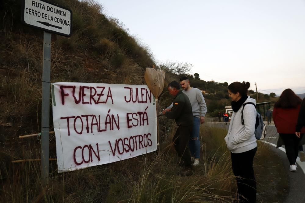 Operativo rescate de Julen en Totalán. Cartel ...