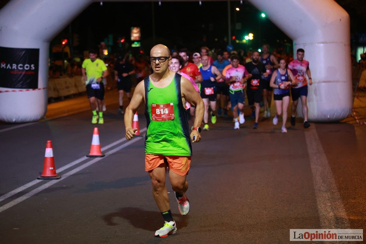 Las mejores imágenes de la carrera nocturna de Murcia