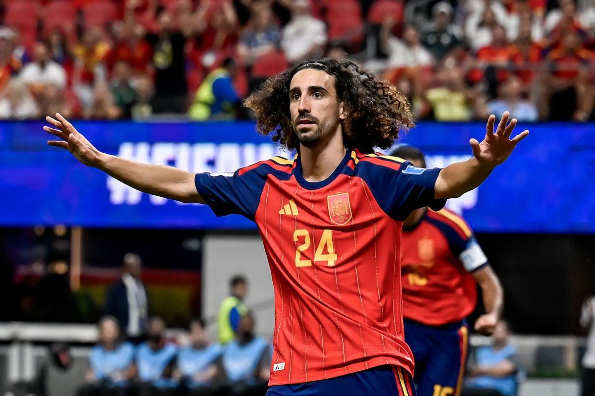 Marc Cucurella, con la selección