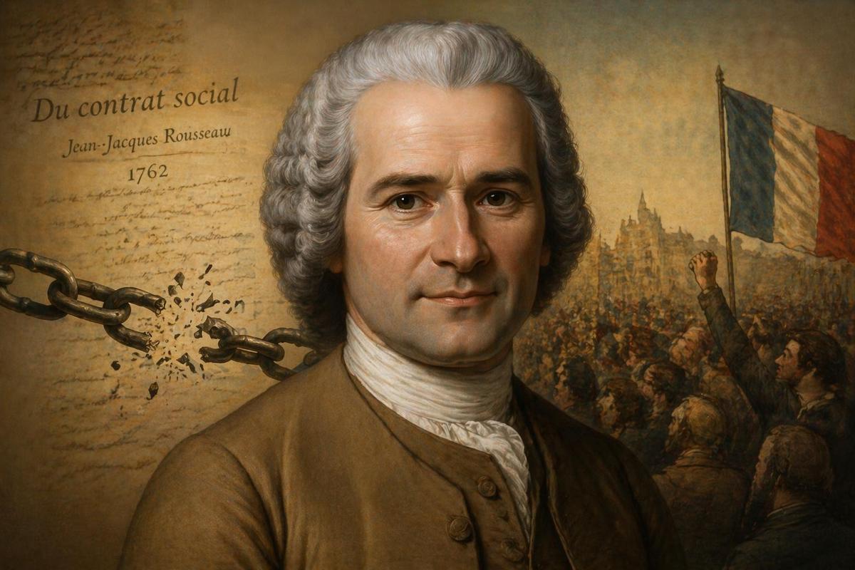 Rousseau, filósofo: “El hombre nace libre, pero en todas partes está encadenado”.