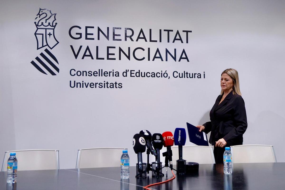 La consellera Carmen Ortí, hoy