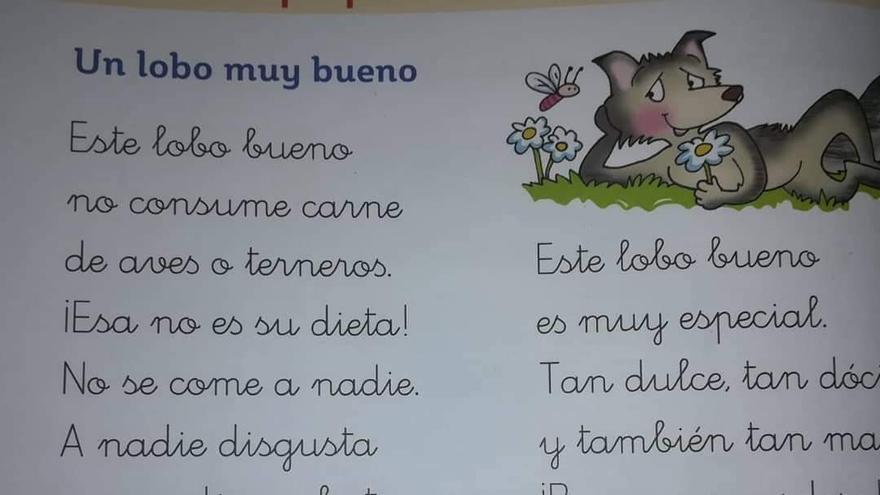 Contenido del libro de texto de primero de Primaria