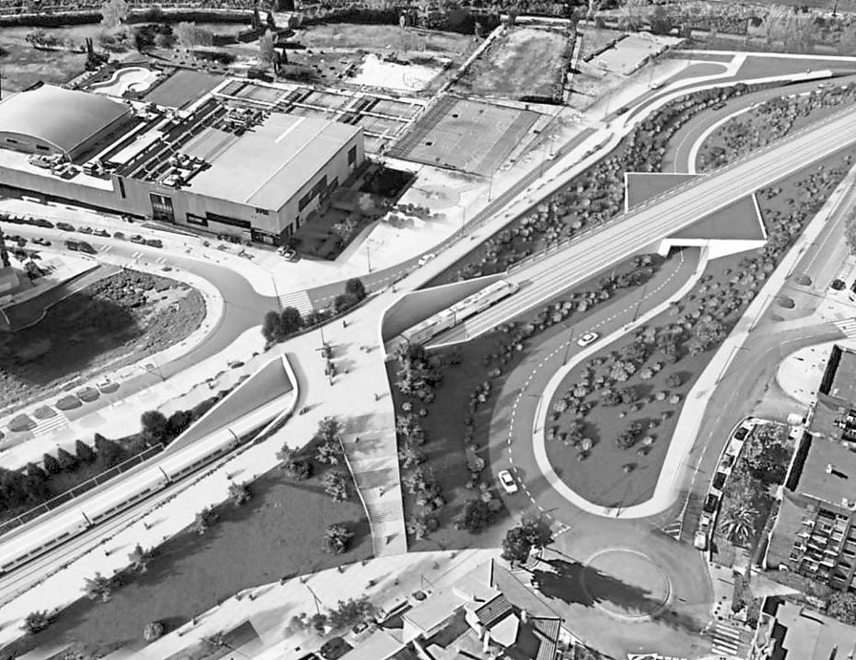 Actuación de integración propuesta en Granada por Adif.