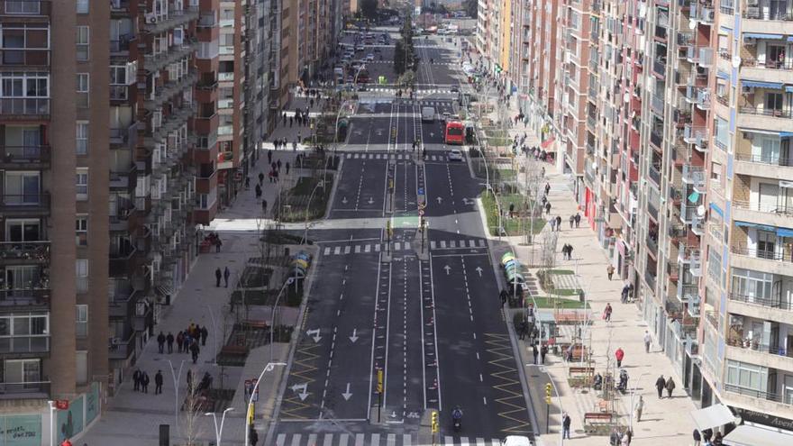 La reformada avenida Navarra en una imagen panorámica