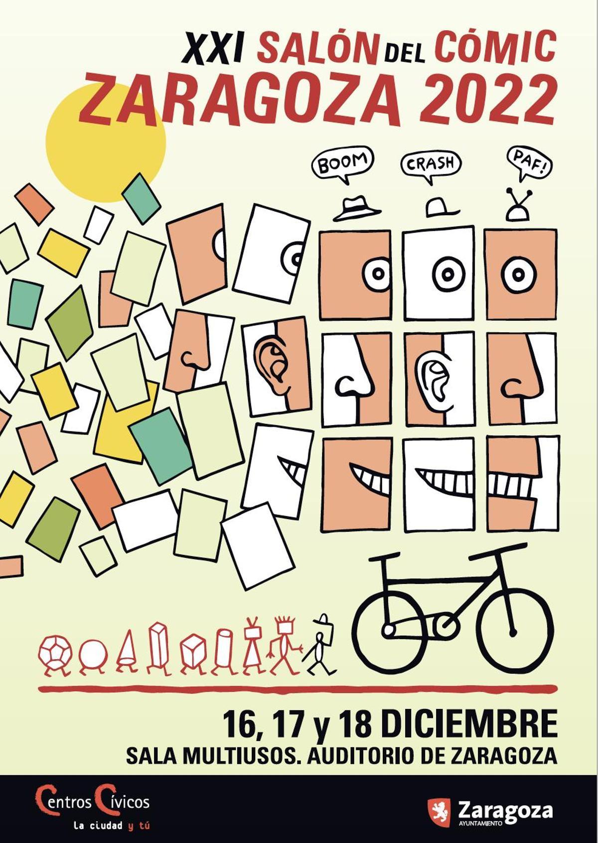 El cartel del Salón del Cómic de Zaragoza de este año, obra de Calpurnio.