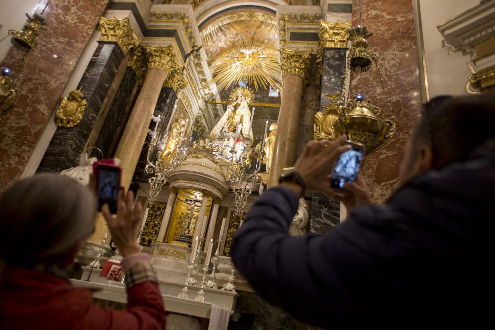 Nueva iluminación en la Basílica de la Virgen