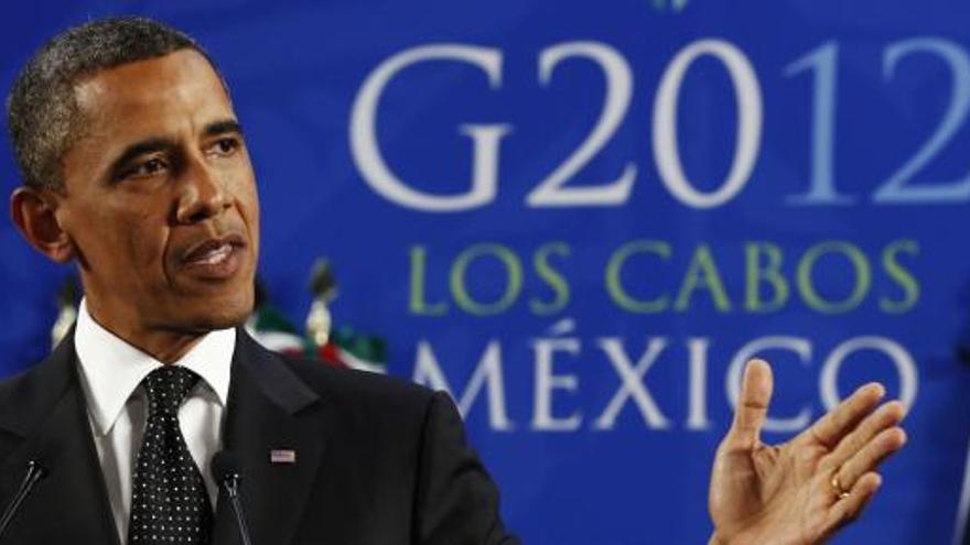 Barack Obama, durante el G20.