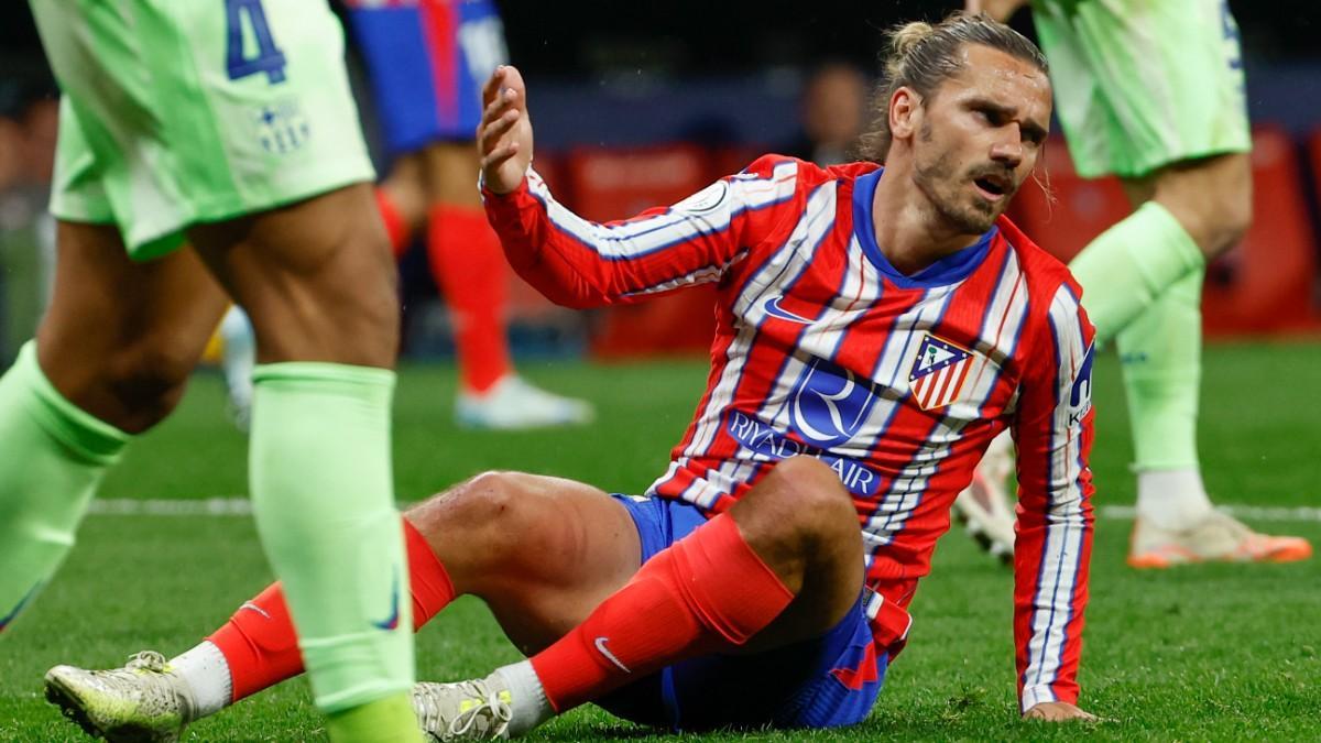 Griezmann, durante el partido contra el Barcelona