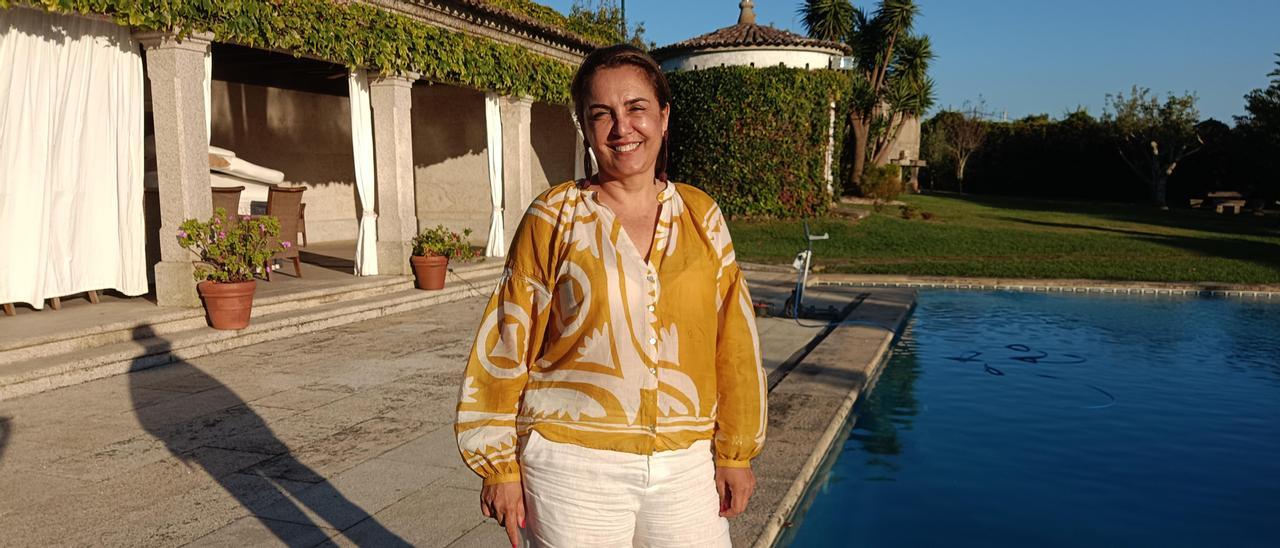 La empresaria Rita Marques de Magallanes Regojo, en la casa familiar de Cesantes, en Redondela.