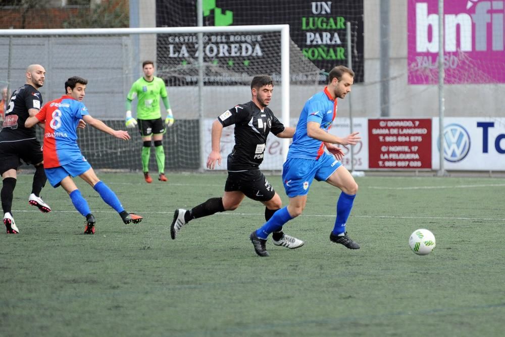 El partido entre el Langreo y el Siero, en imágenes