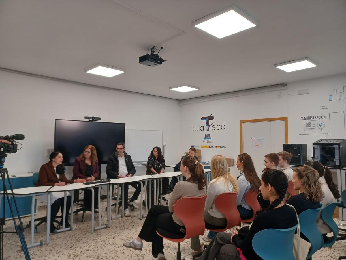 El Colegio Gloria Fuertes de Andorra recibe a alumnado de Noruega dentro del programa Erasmus+