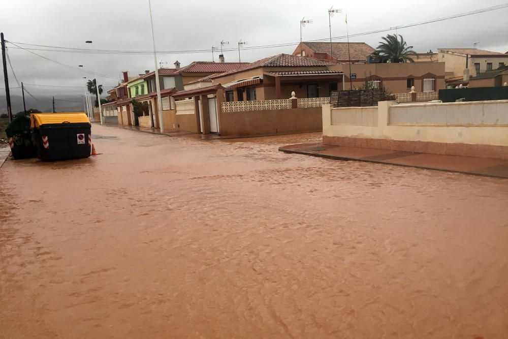 Las consecuencias de las lluvias en el Mar Menor