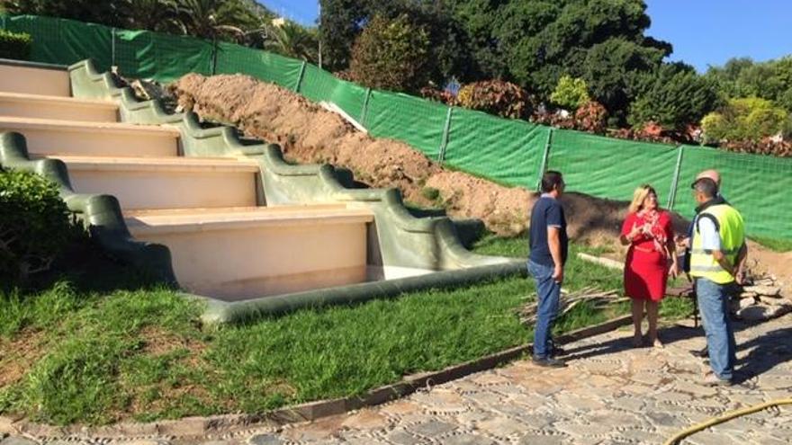 Jardines mejora cinco fuentes del parque Doramas