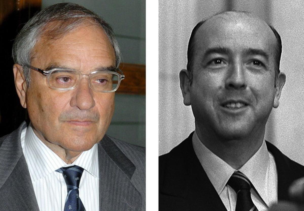 Fotografia d’arxiu de l’exministre de la transició Rodolfo Martín Villa (e) i de l’exministre franquista José Utrera Molina. Fotografia d’arxiu de l’exministre de la transició Rodolfo Martín Villa (e) i de l’exministre franquista José Utrera Molina.