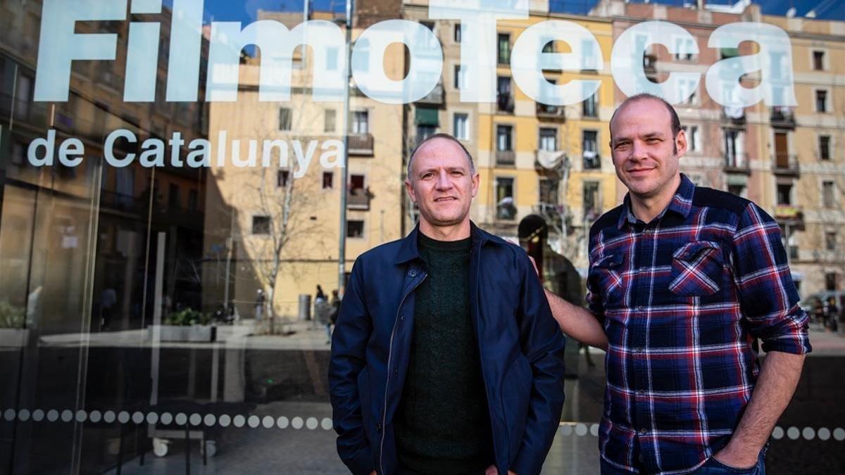 Los hermanos Zellner, fotografiados esta martes en la FIlmoteca de Catalunya