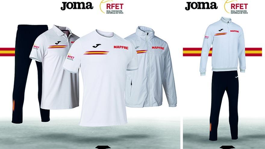 Joma cambia el diseño de la equipación oficial de las selecciones de tenis