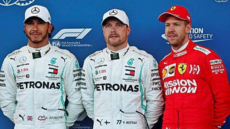 Bottas sortirà avui primer per davant de Hamilton i Vettel.