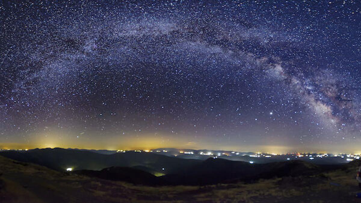 Panorámica de la Vía Láctea.