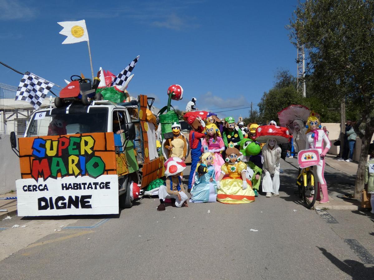 Una de las carrozas que participaron en el Carnaval de 2025