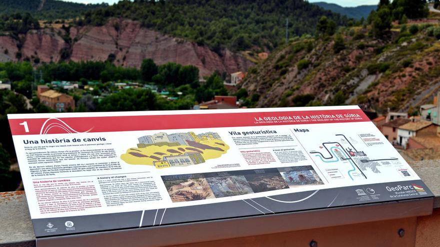 El panell instal·lat a Cal Balaguer del Porxo