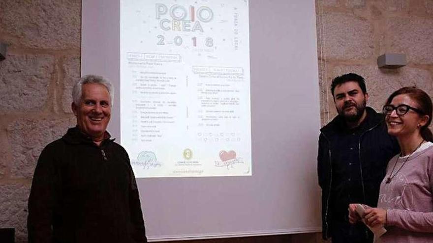 Presentación de la iniciativa Poio Crea 2018 ayer en la casa consistorial. // Gustavo Santos