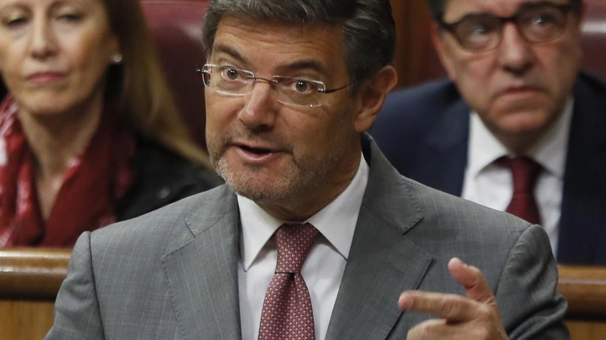 El exministro de Justicia, Rafael Catalá.