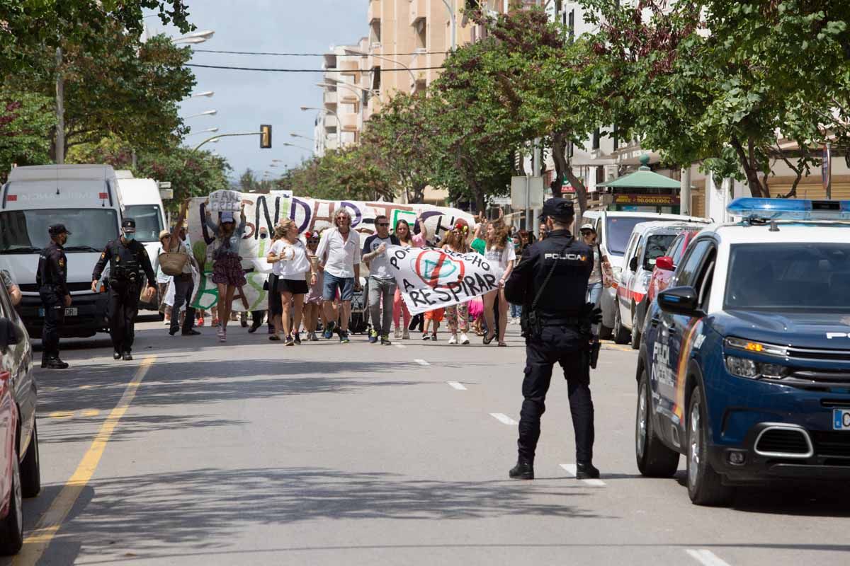 Manifestación Ibiza Respira en Ibiza