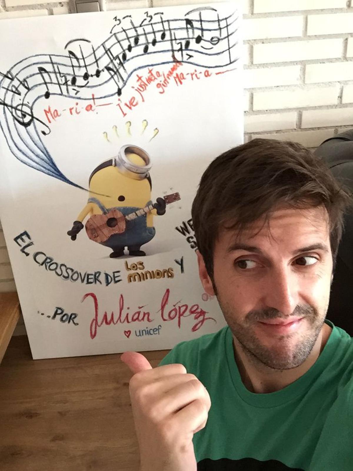 El actor Julián López, todo humor