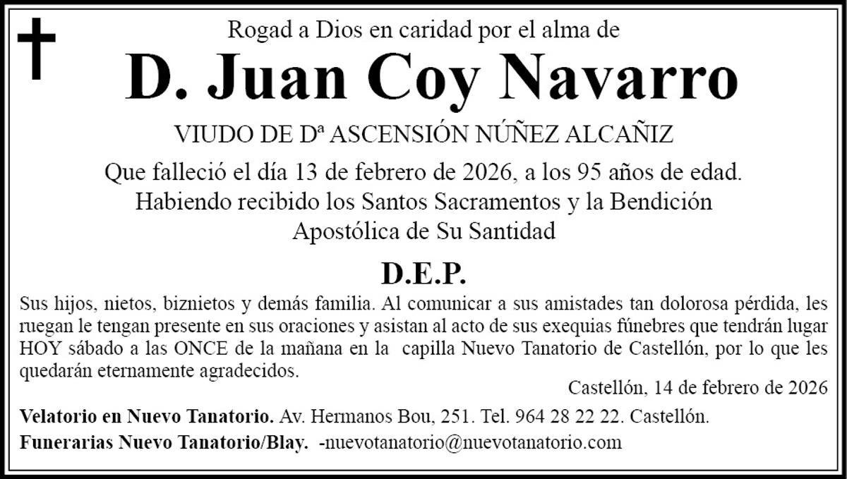 D. Juan Coy Navarro
