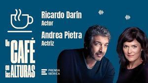 Los actores argentinos Ricardo Darín y Andrea Pietra, protagonistas de Un café en las alturas