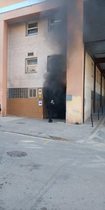 Incendi a l'hospital de Manresa.