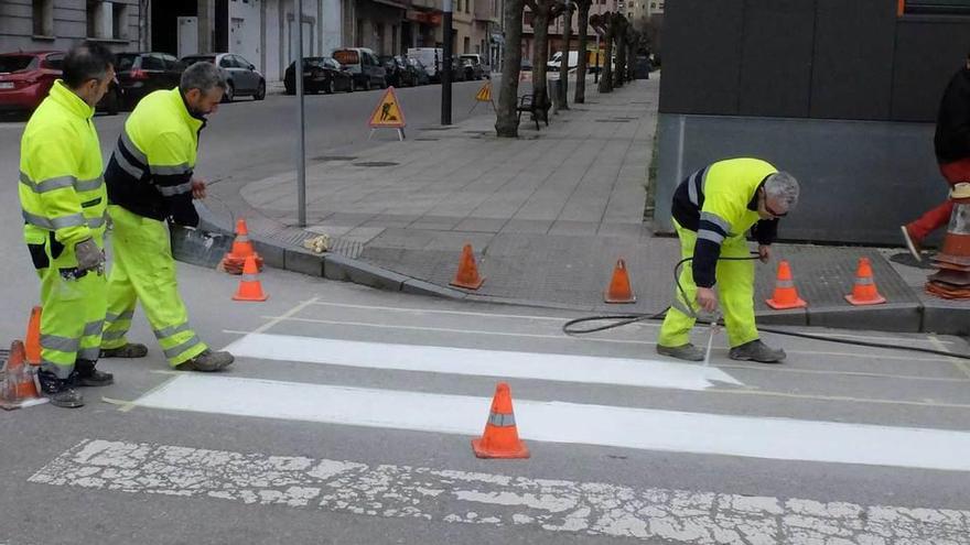 Mieres ultima el fin de la obra de mejora de la avenida de Asturias