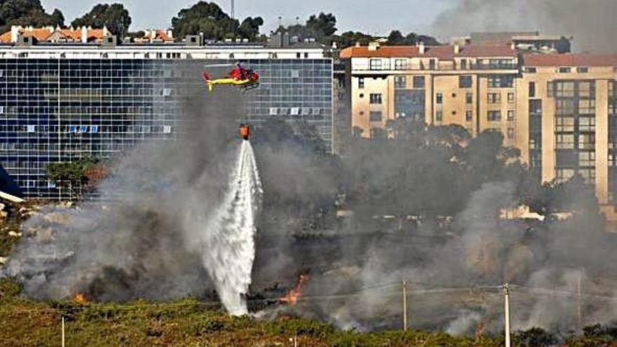 Incendio en San Pedro de Visma, en 2011.