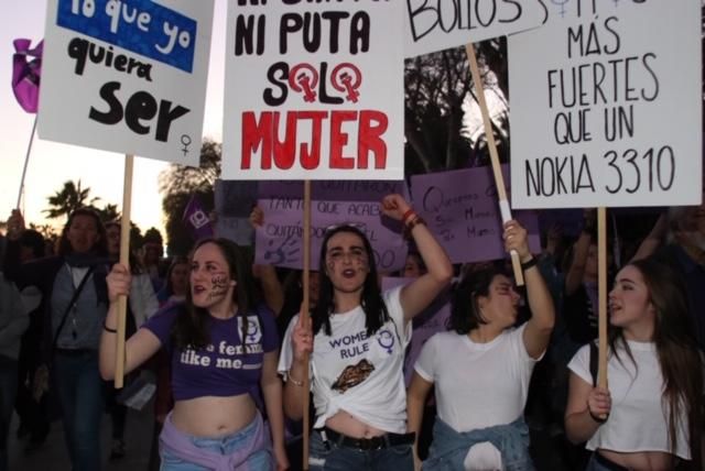 Manifestaciones por el 8M en Málaga