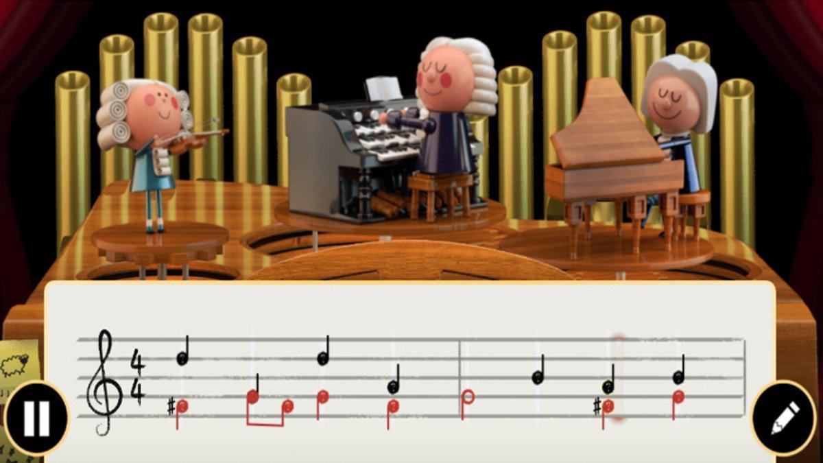 Johann Sebastian Bach: Así se juega con el &#039;doodle&#039; dedicado a Bach