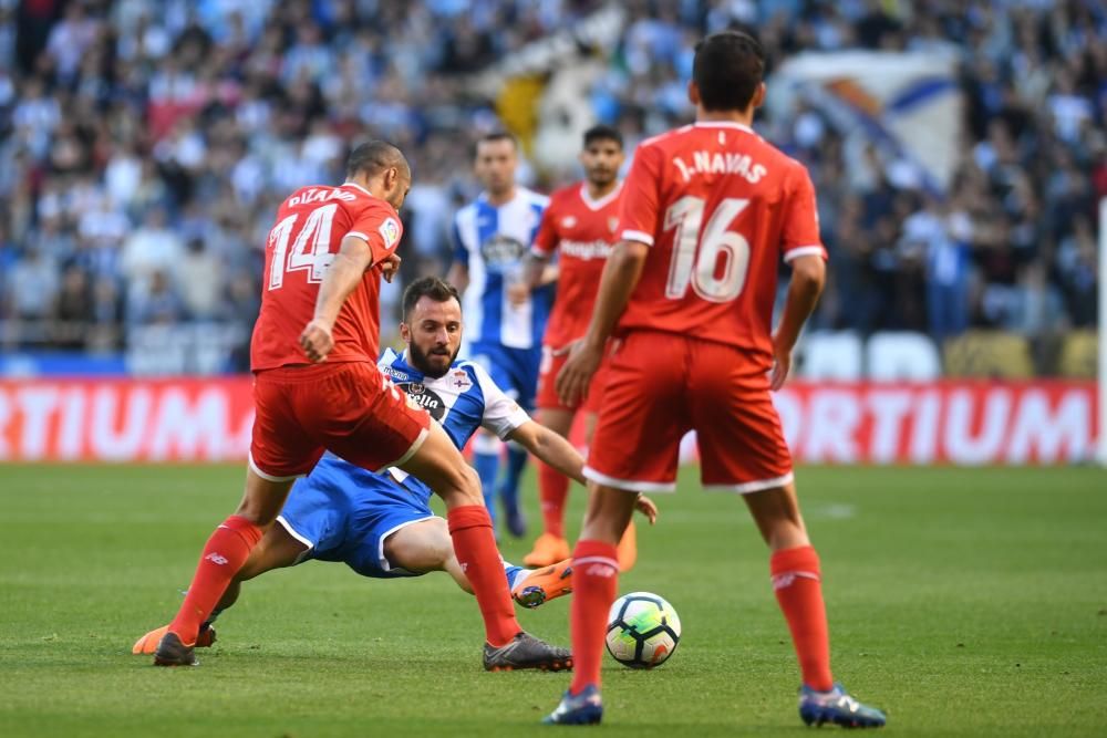 El Dépor no pasa del empate ante el Sevilla