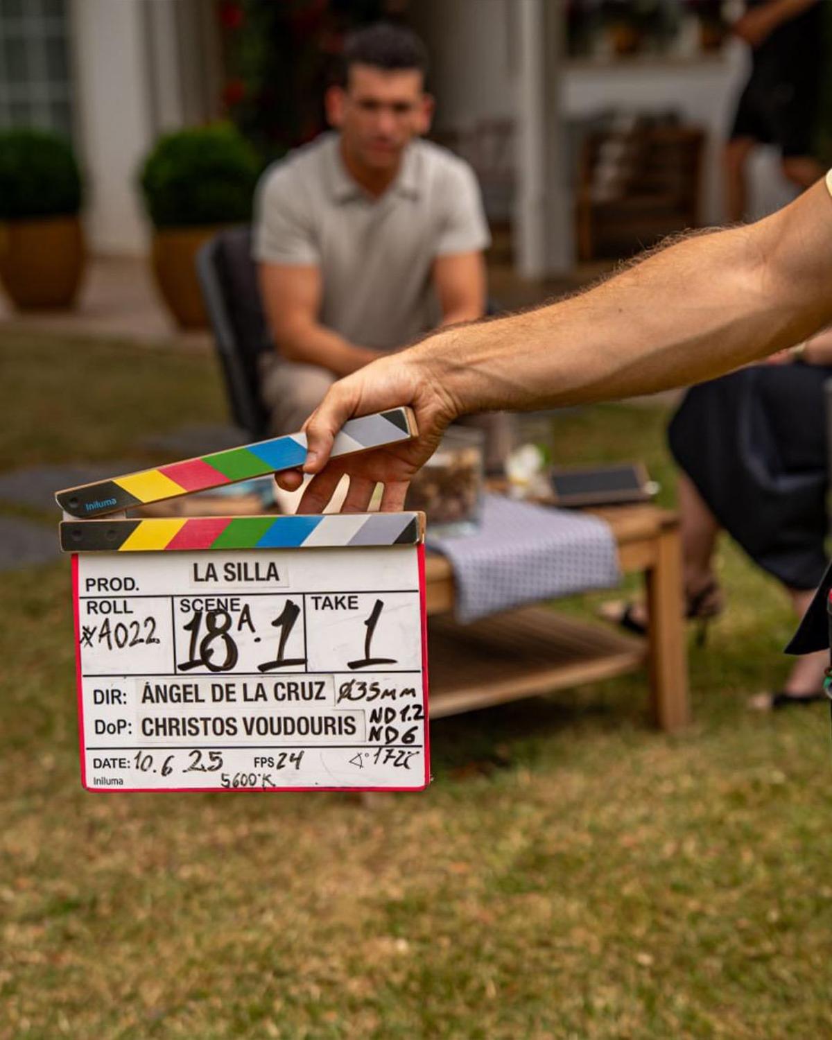 Una de las tomas del rodaje