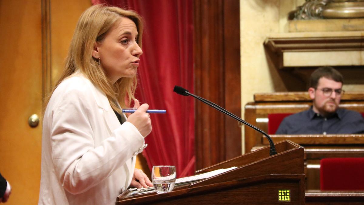 Natàlia Mas en el Parlament