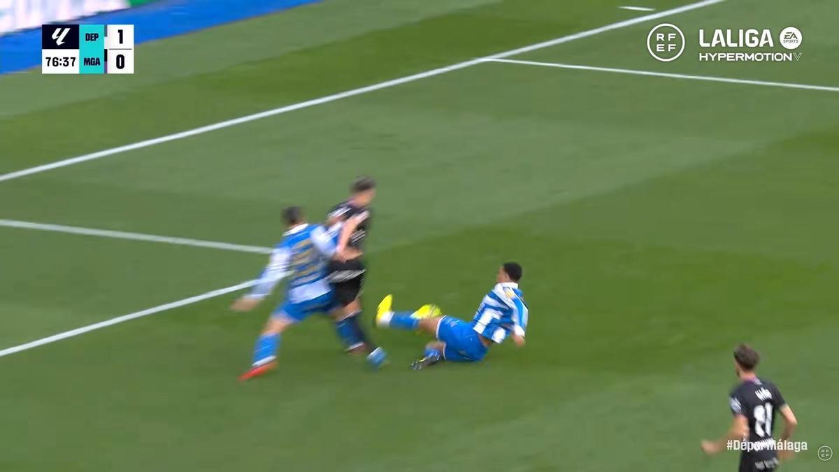 El momento del 'tackle' de Noubi