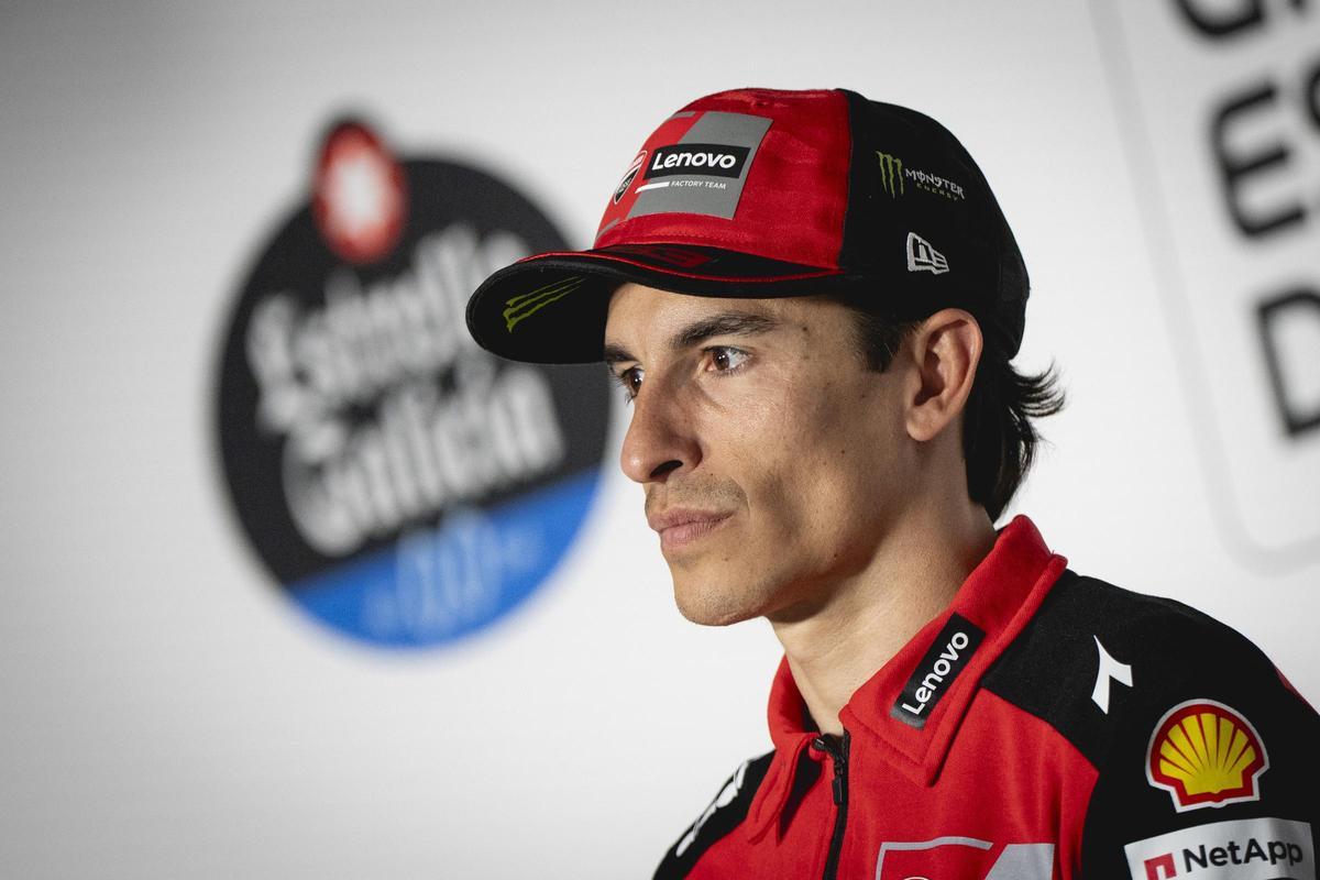 Marc Márquez, hoy, en la conferencia de prensa del GP de España.