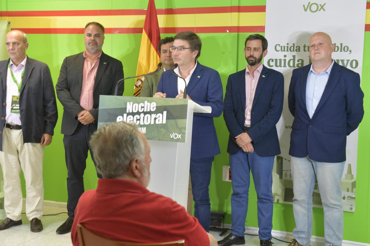 Noche electoral en la sede de Vox