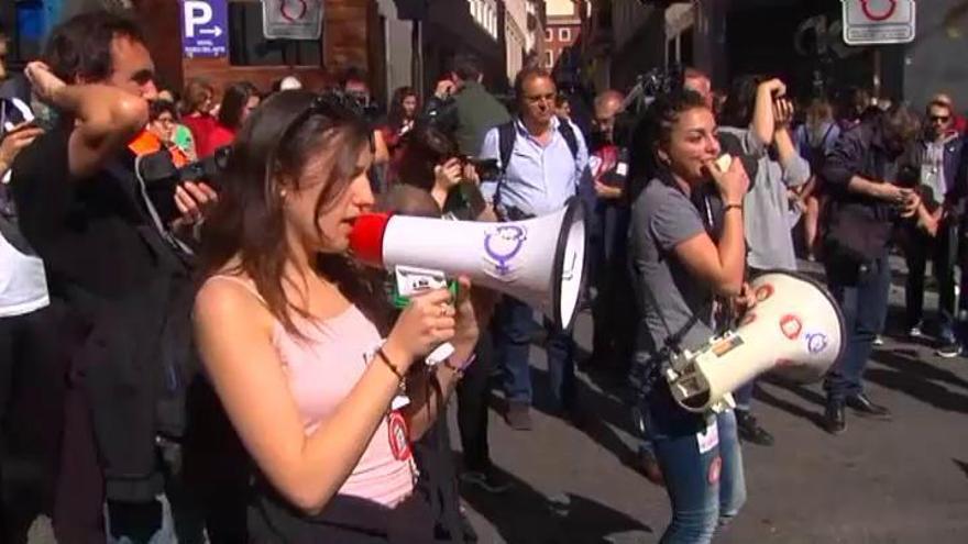 Los estudiantes tomas las calles contra la LOMCE