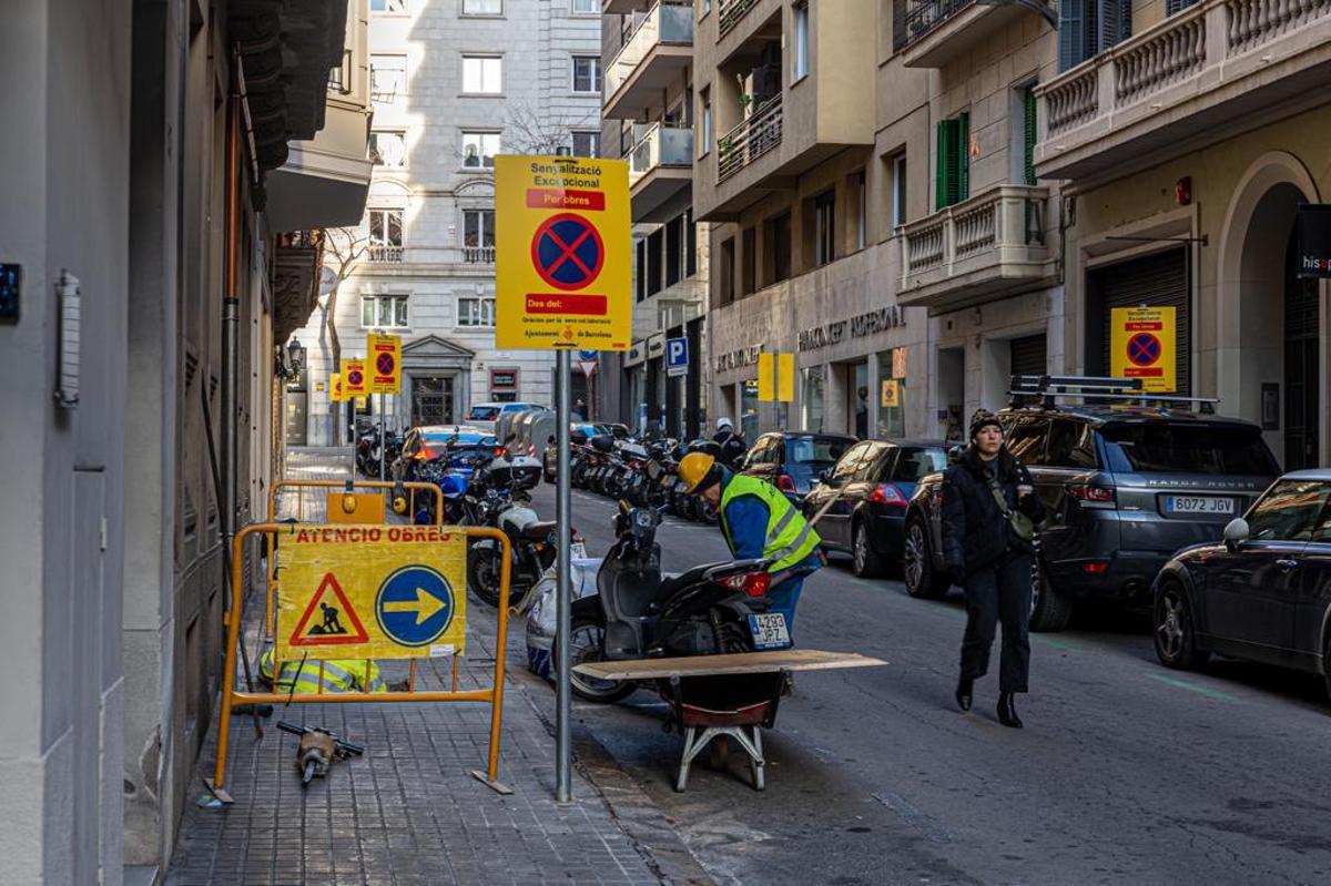 Comença la reurbanització del passatge de Marimon, a Sarrià-Sant Gervasi