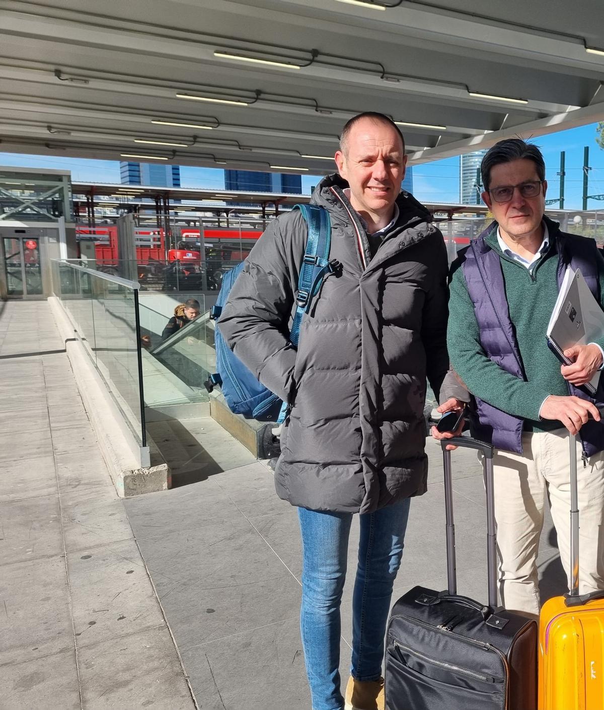 Eduardo López y Antonio Merino, en Chamartín